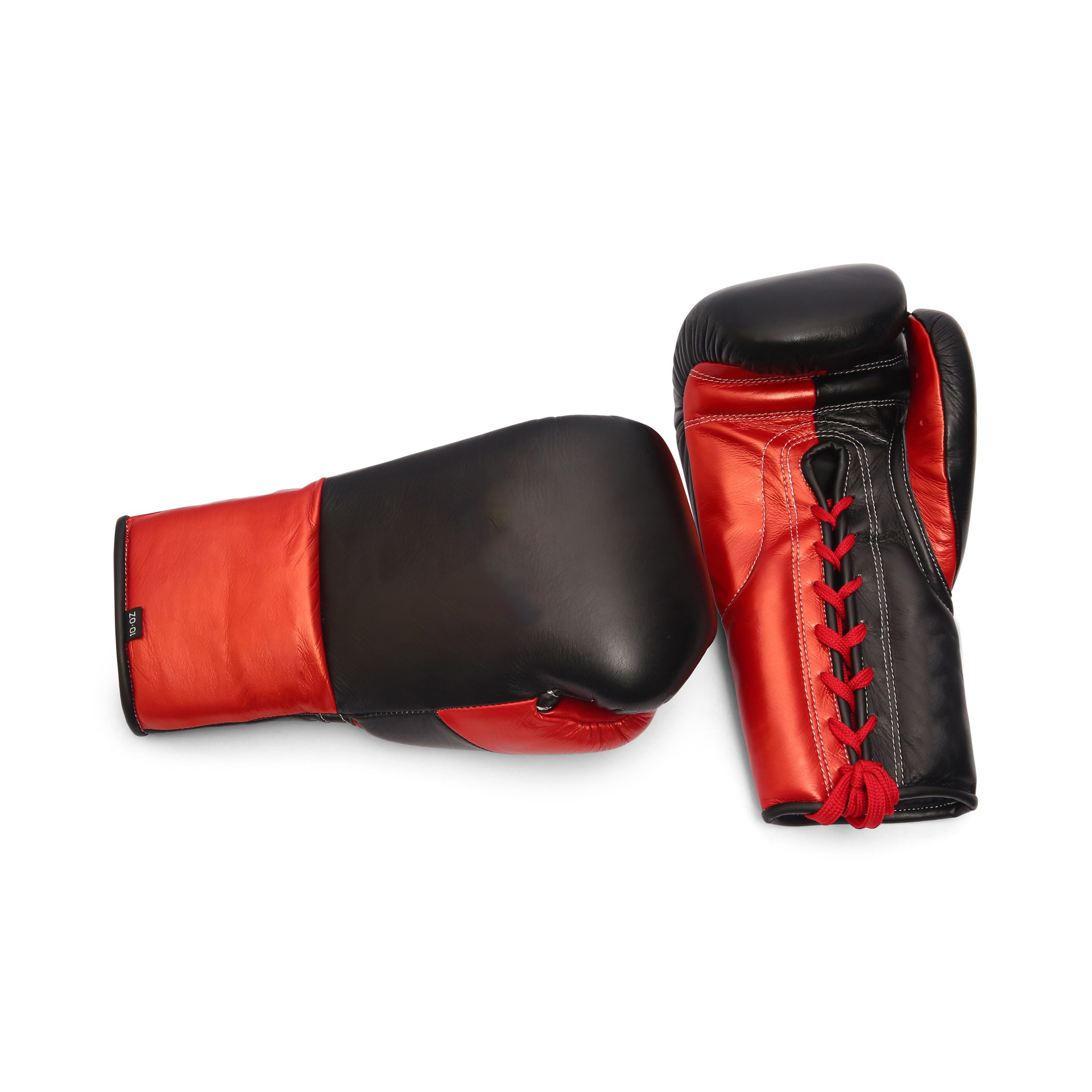 Boxing Fight Gloves - Black Red (5)